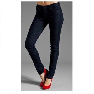 J Brand Mid Rise Dark Wash Skinny Jeans, Size 24